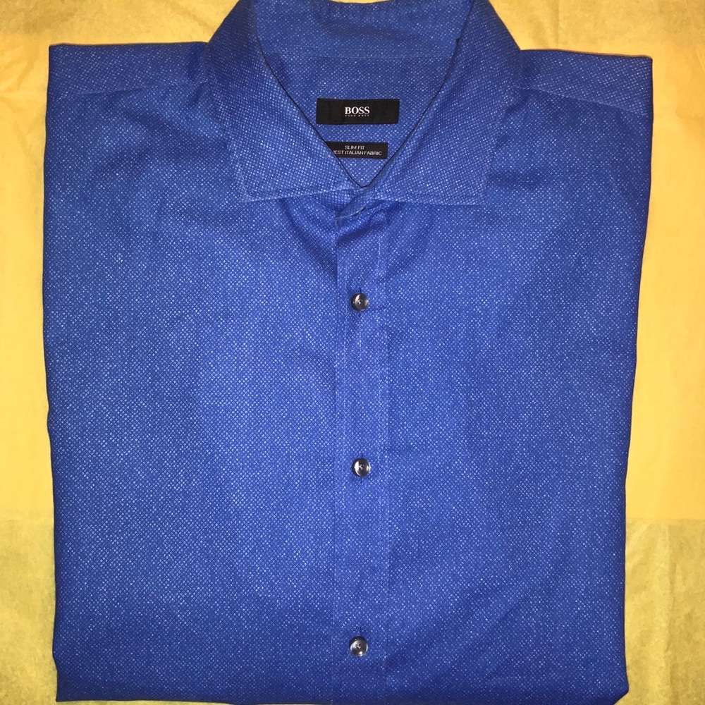 Hugo Boss Royal Blue Button Down